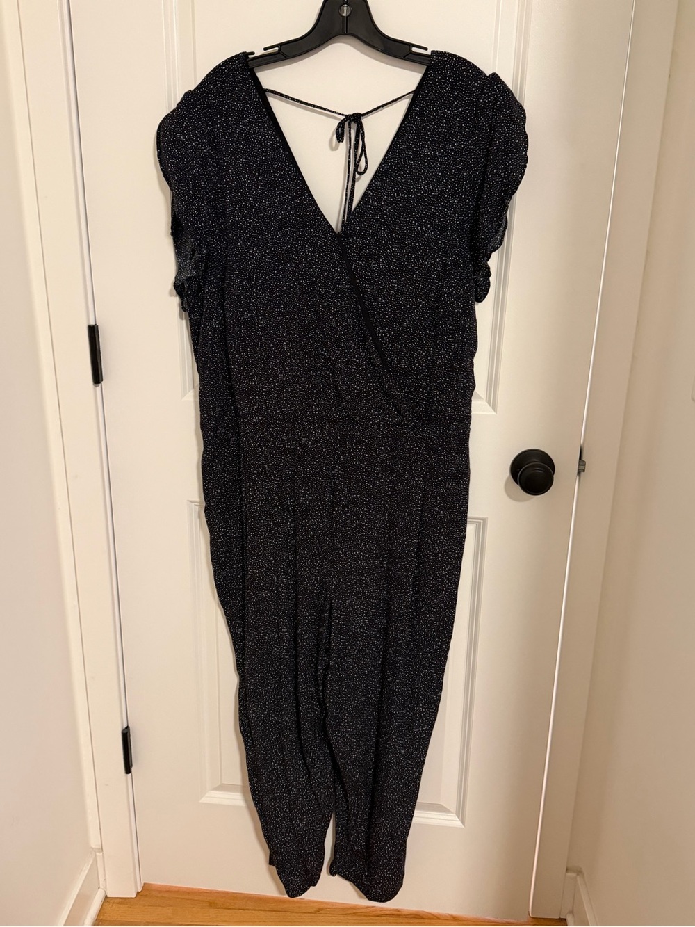 Loft Plus 16 black and white polka dot jumpsuit